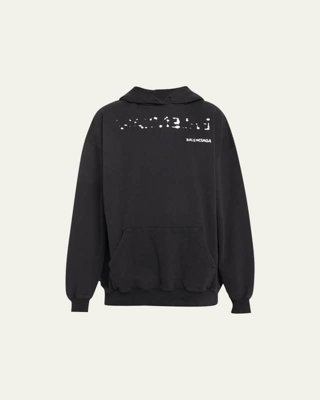 Logo-Print Fleece Hoodie