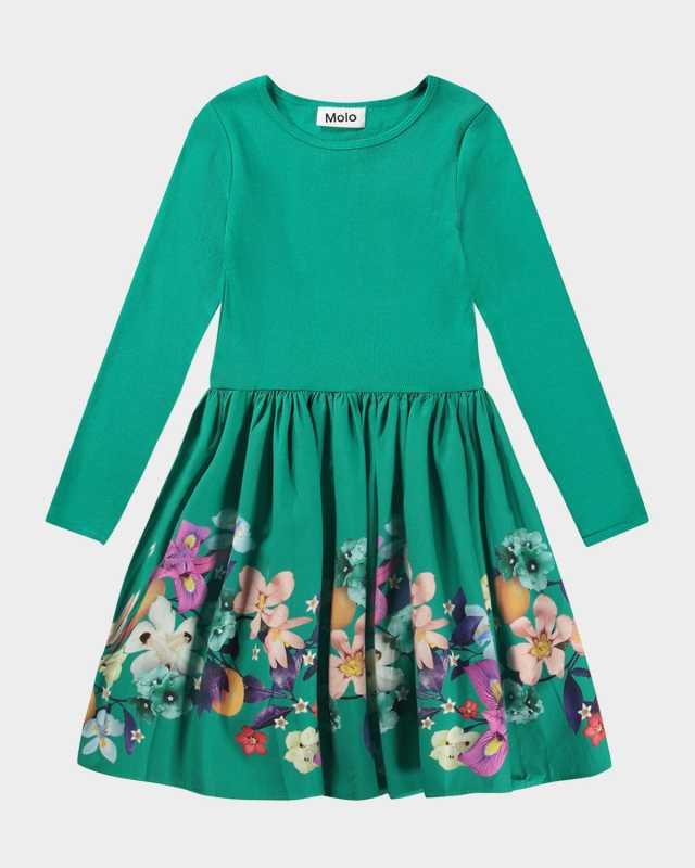 Girl's Casie Combo Butterfly Dress, Size 2-6