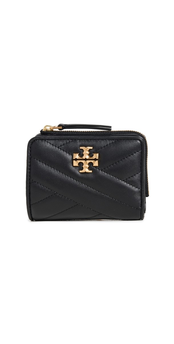 Tory Burch Kira Chevron Bi-Fold Wallet Black