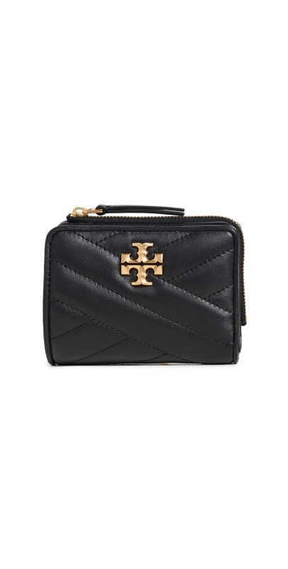 Tory Burch Kira Chevron Bi-Fold Wallet Black