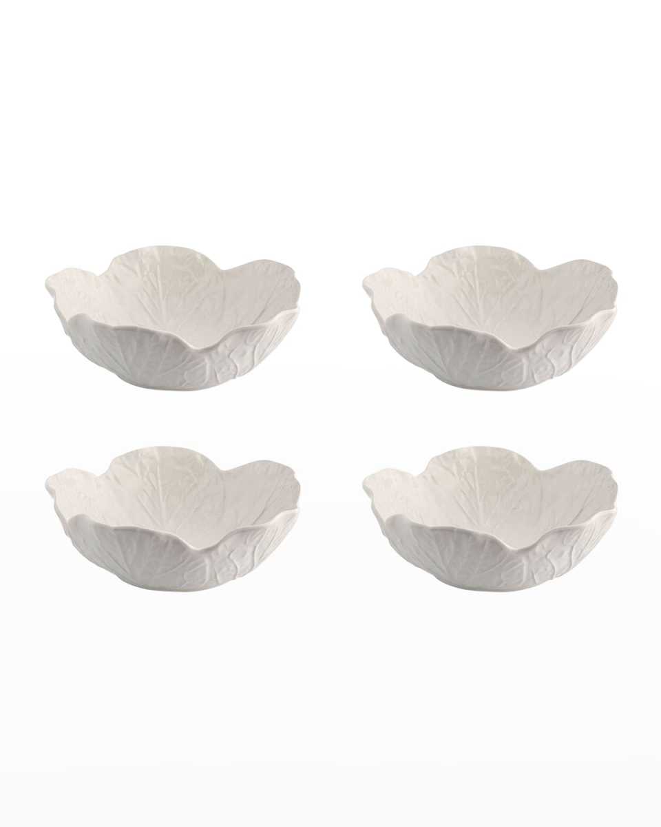 Cabbage 17 oz. Cereal Bowls, Beige - Set of 4