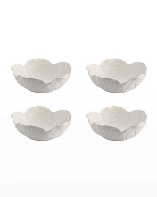 Cabbage 17 oz. Cereal Bowls, Beige - Set of 4