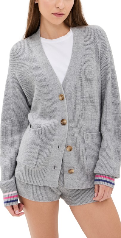 PJ Salvage Sweater Weather Cardigan H Grey