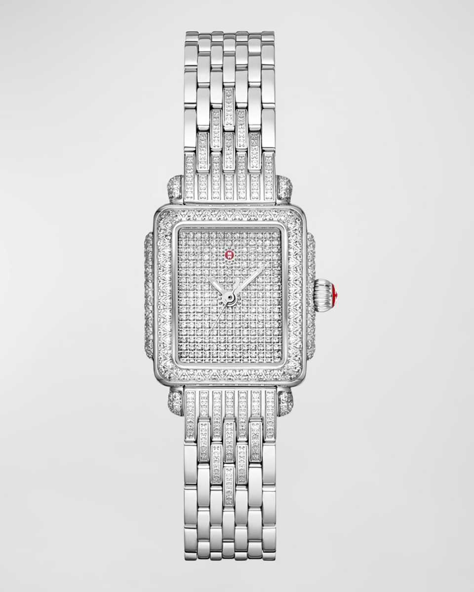 Special Edition Deco Mini Stainless Steel Pave Diamond Watch