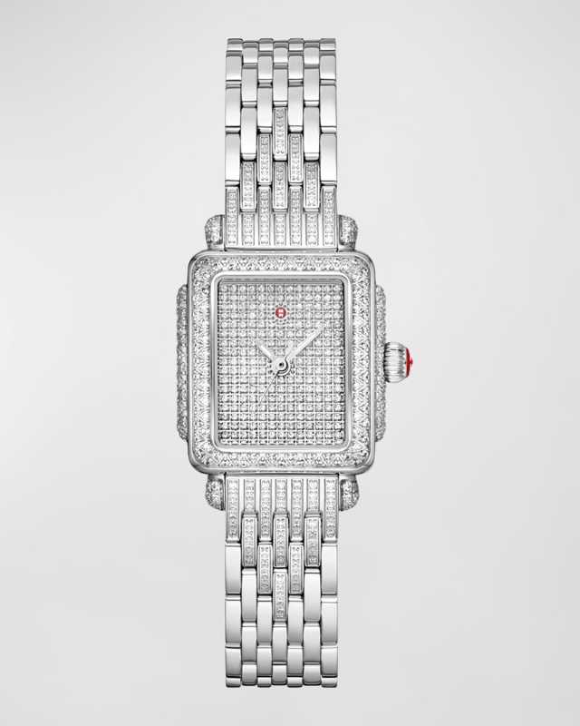 Special Edition Deco Mini Stainless Steel Pave Diamond Watch