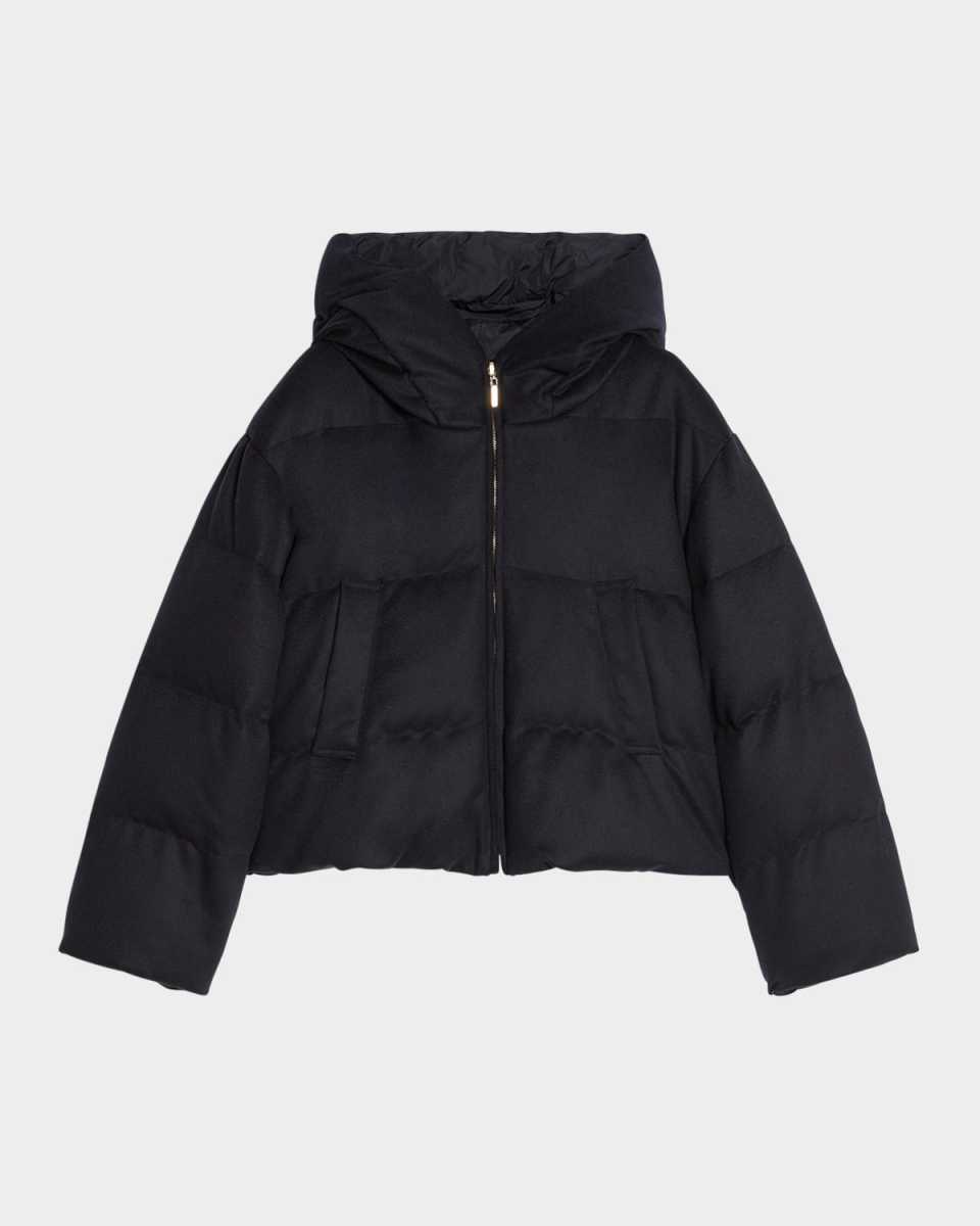 Dalia Short Hooded Wool Jacket