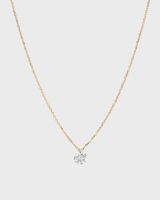 Floating 1-Diamond Necklace