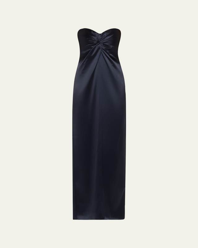 Olivine Twist Column Dress