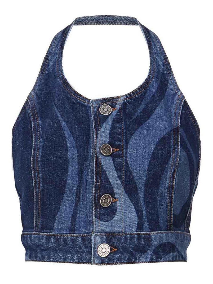 Emilio Pucci Top - Clair Délavé