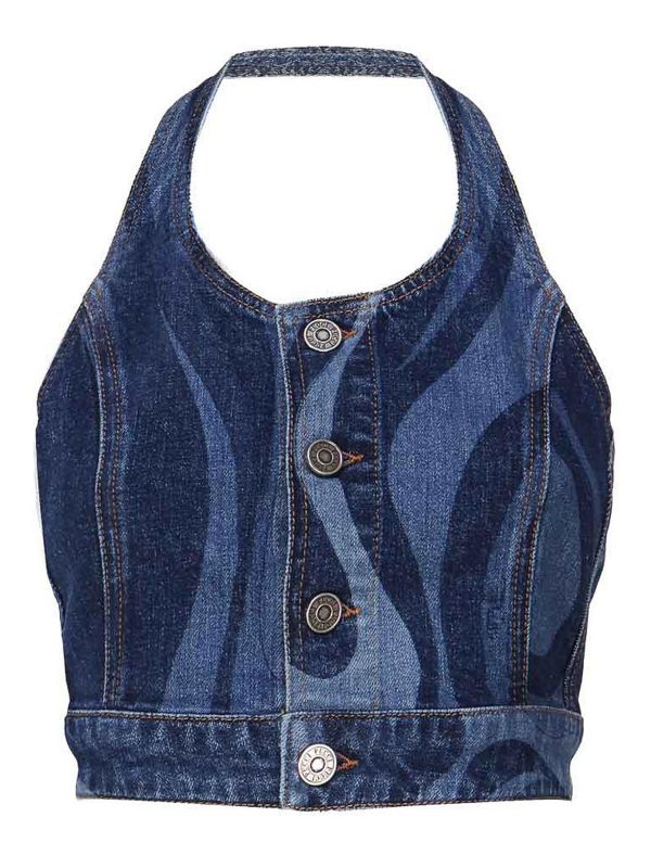 Emilio Pucci Top - Clair Délavé