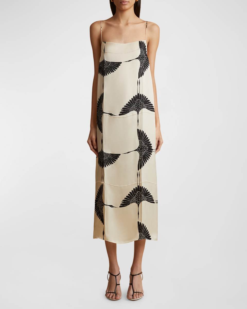 Sicily Sleeveless Satin Maxi Slip Dress