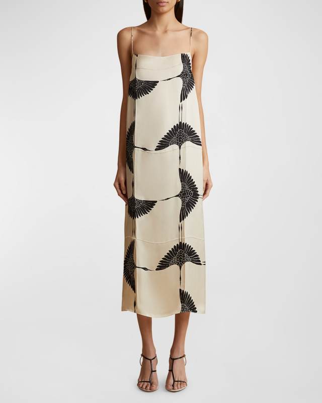 Sicily Sleeveless Satin Maxi Slip Dress