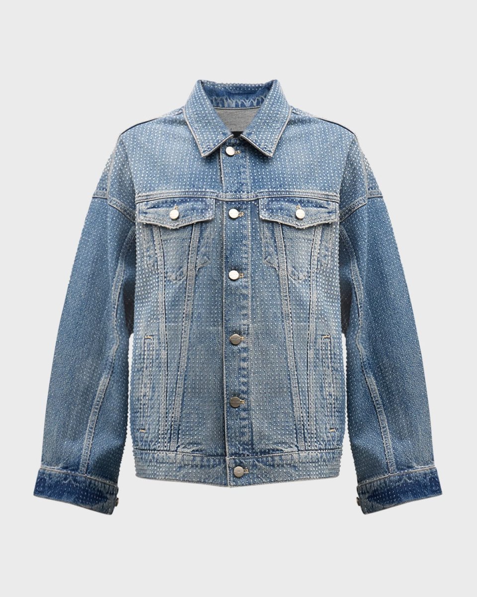 Crystal Denim Oversized Trucker Jacket
