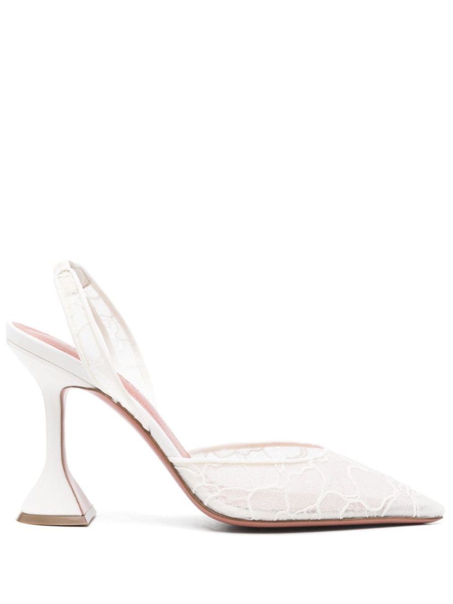 100mm Holli Lace Sling pumps