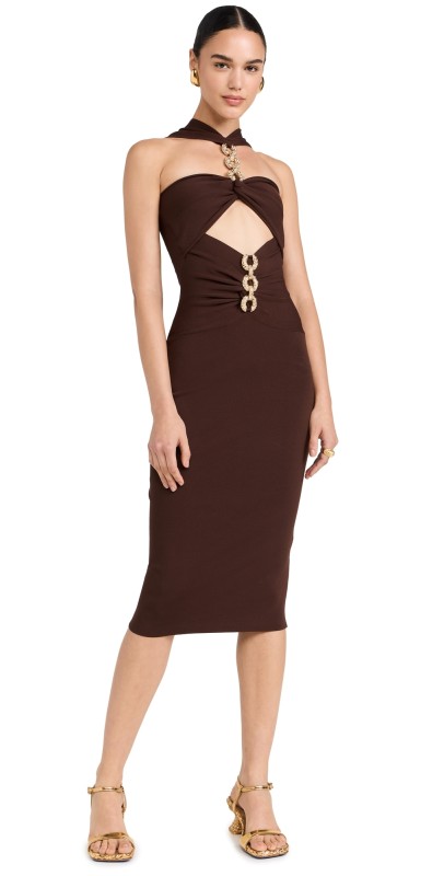 Cult Gaia Cristos Knit Dress Java