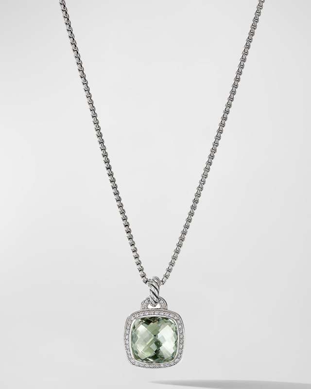 Albion Pendant with Diamonds in Silver, 18.8mm