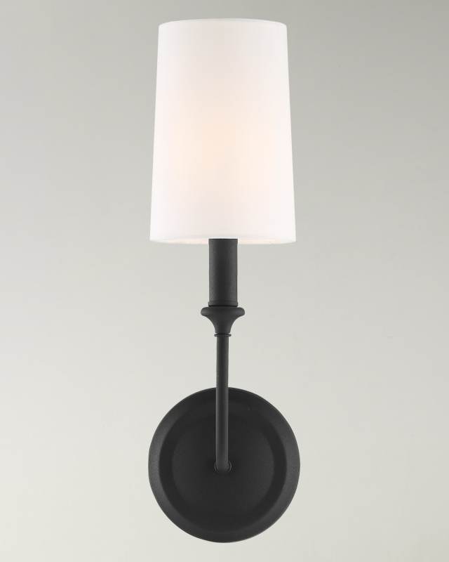 Sylvan 1-Light Black Forged Sconce