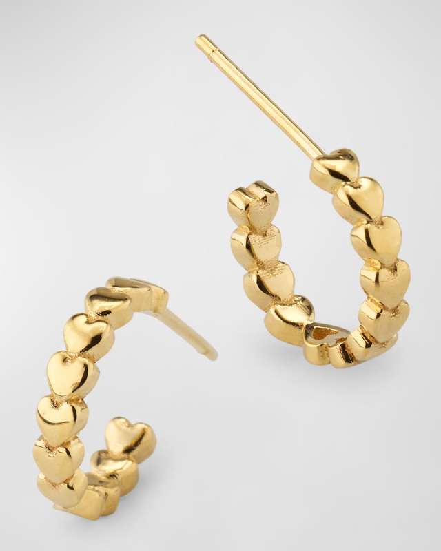 Mini Heart Hoop Earrings