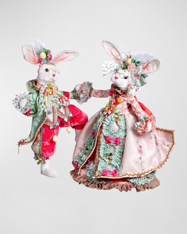 Mr. and Mrs. Peter Cottontail, Set of 2