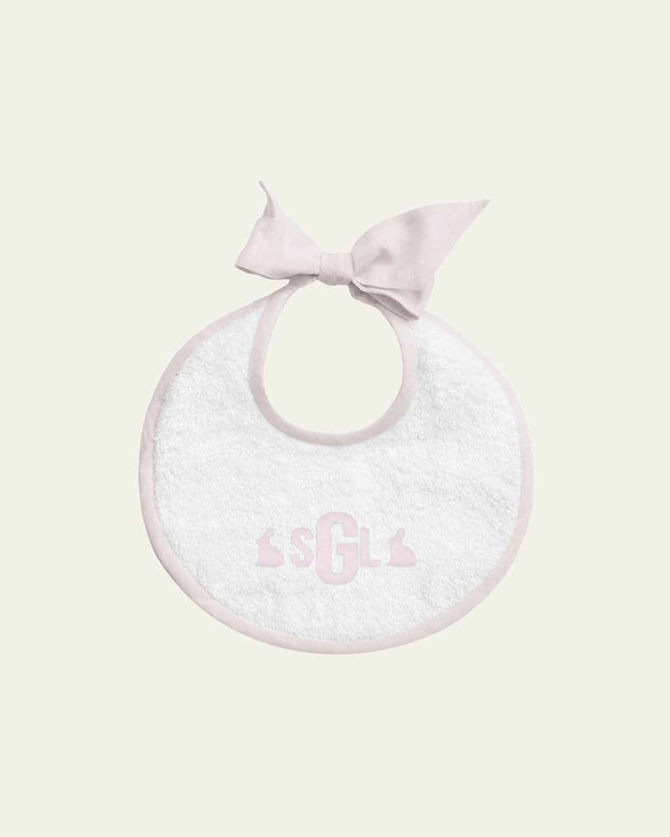 Monogram Newborn Bib
