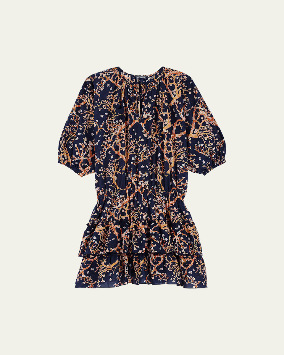 Sweet Blossom Cotton Voile Mini Dress