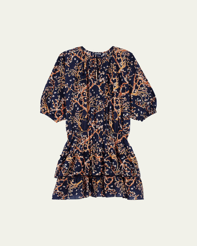 Sweet Blossom Cotton Voile Mini Dress