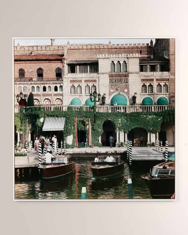 "Westin Excelsior" Chromaluxe by Slim Aarons - White Maple Floater