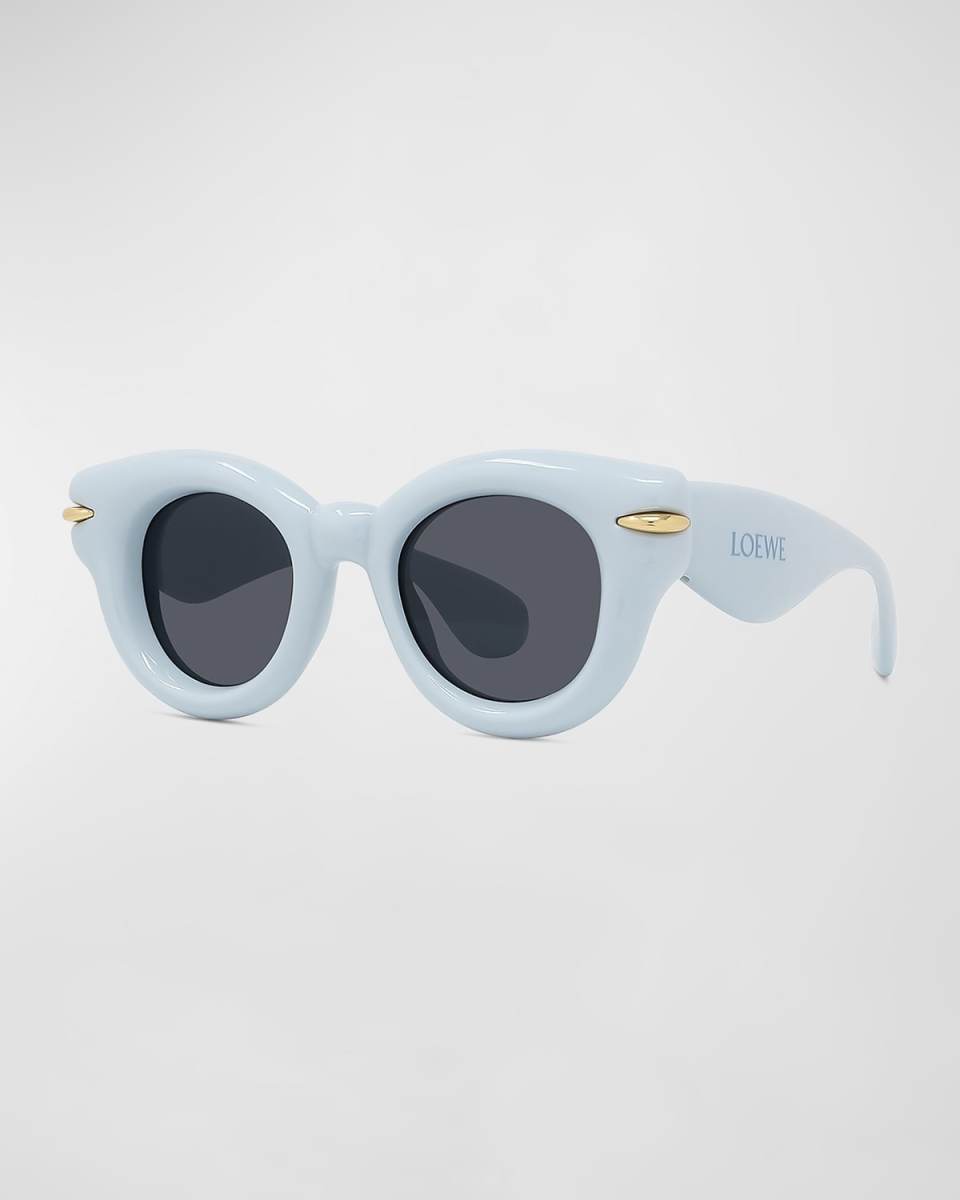 Inflated Pantos Acetate Round Sunglasses
