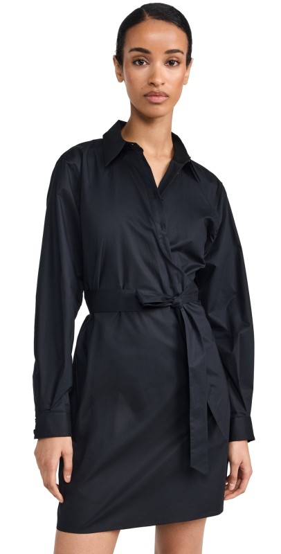 7 For All Mankind Poplin Dress Black