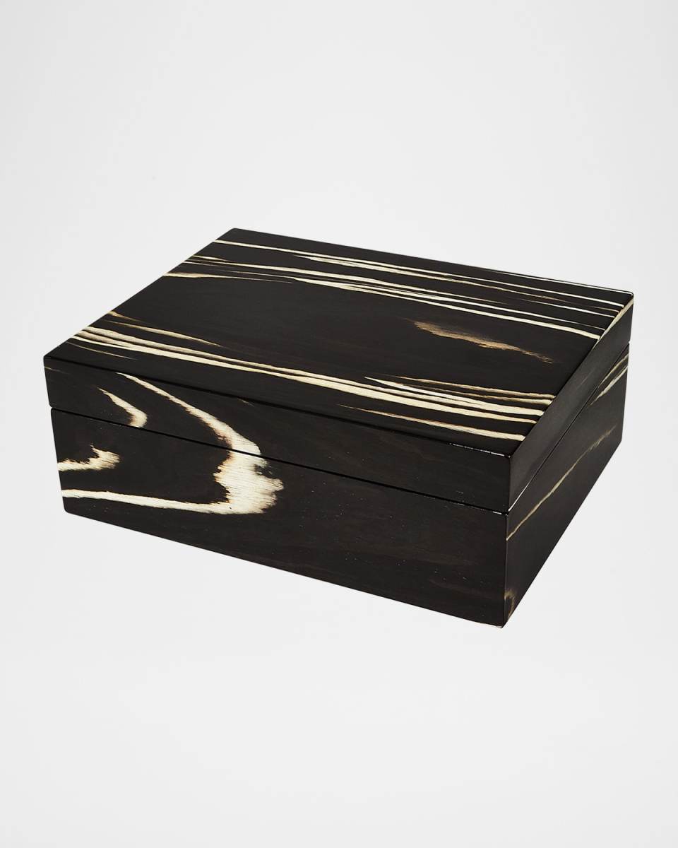 Polished Zebra Stripe Wood Box