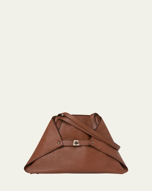 Ai Small Leather Shoulder Tote Bag