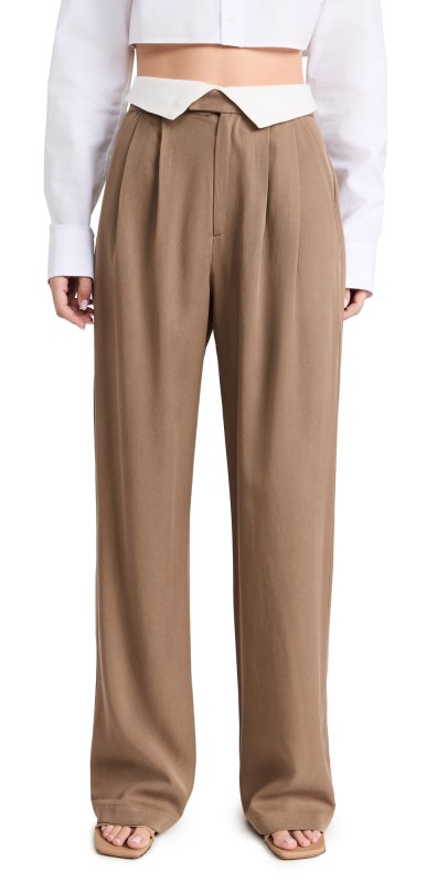 Reformation Stevie Pants Mushroom