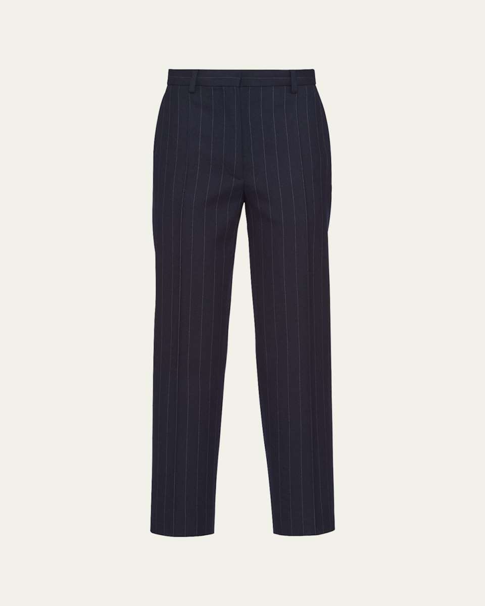 Pinstripe Classic Wool Pants