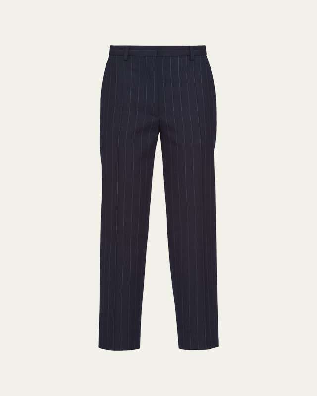 Pinstripe Classic Wool Pants