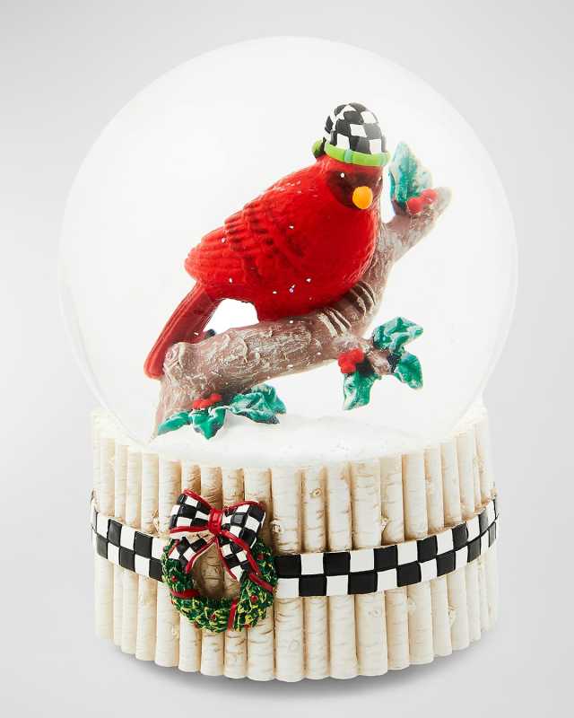 Cardinal Snow Globe