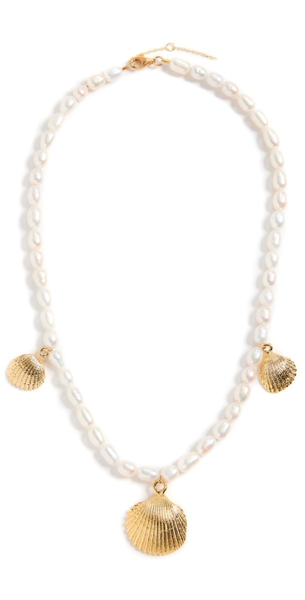 SHASHI Lagoon Pearl Necklace Pearl