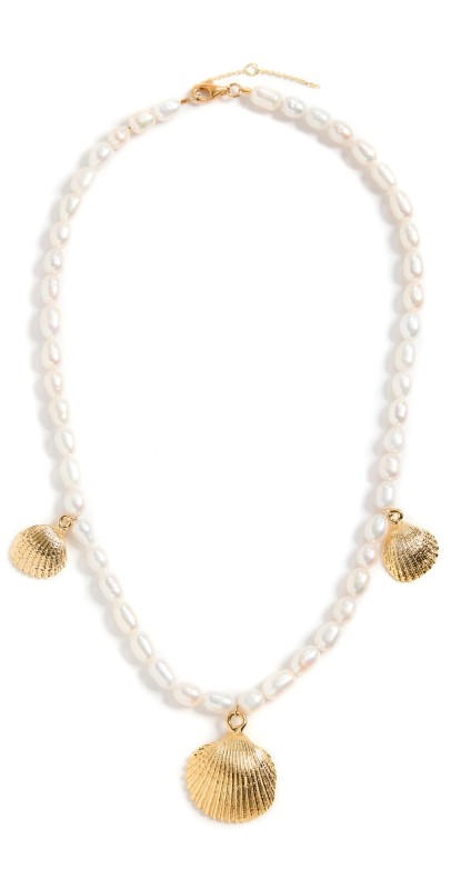 SHASHI Lagoon Pearl Necklace Pearl