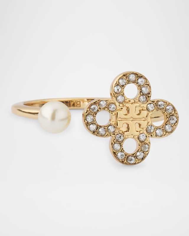 Kira Clover Pave Ring