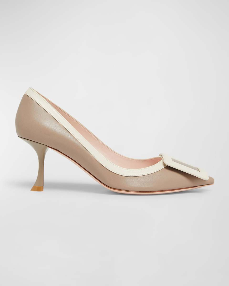 Viv In The City Bicolor Buckle Pumps