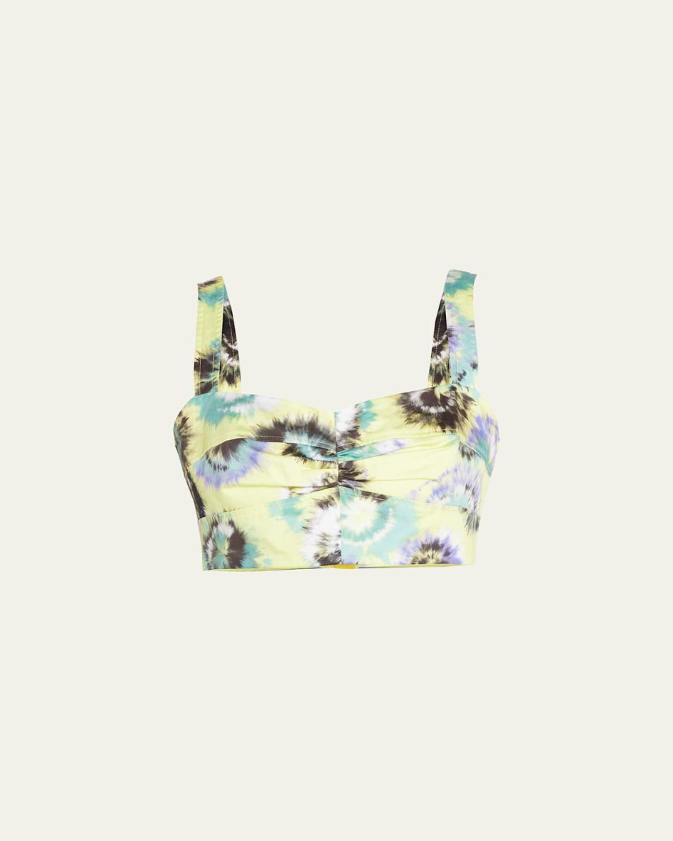 Tie-Dye Cotton Bra Top