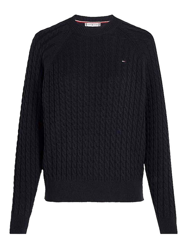 Tommy Hilfiger Pull Col Rond - Bleu
