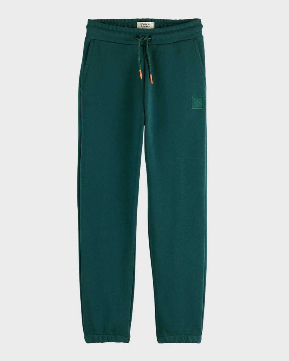 Boy's Sweatpants W/ Logo Badge, Size 4-12
