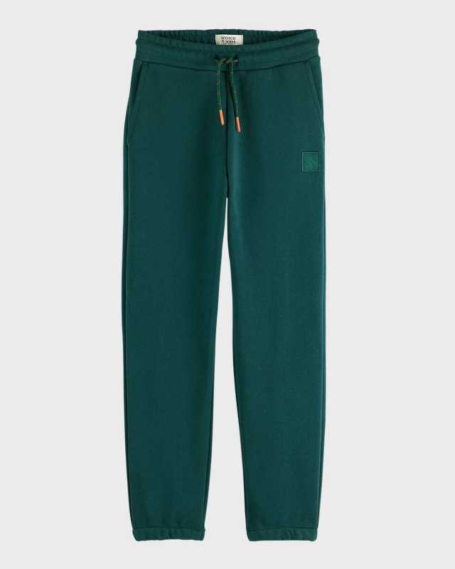 Boy's Sweatpants W/ Logo Badge, Size 4-12