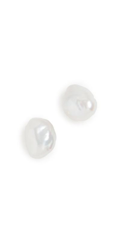 AGMES Pearl Stud Earrings Pearl