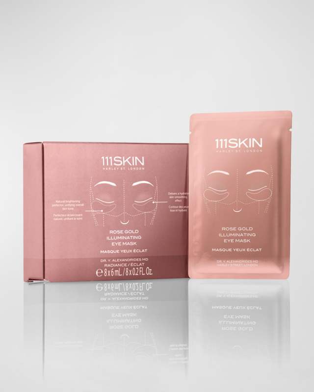 Rose Gold Illuminating Eye Mask Box, 8 Count