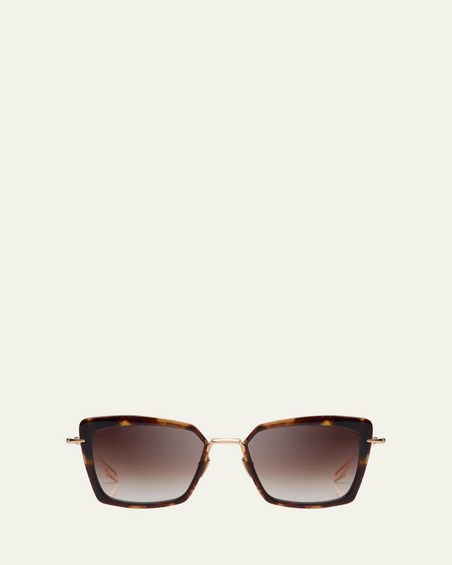 Perplexer Sleek Mixed-Media Butterfly Sunglasses