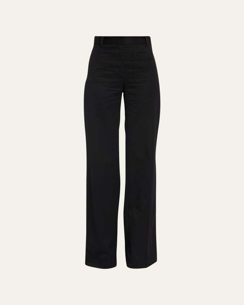 Christophe Wide-Leg Wool Trousers
