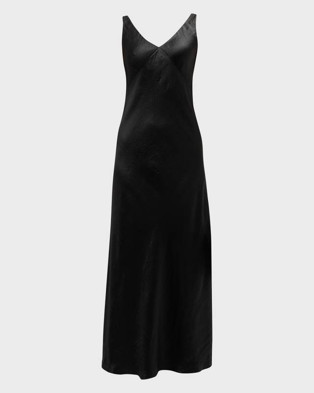 Sleeveless V-Neck Maxi Slip Dress