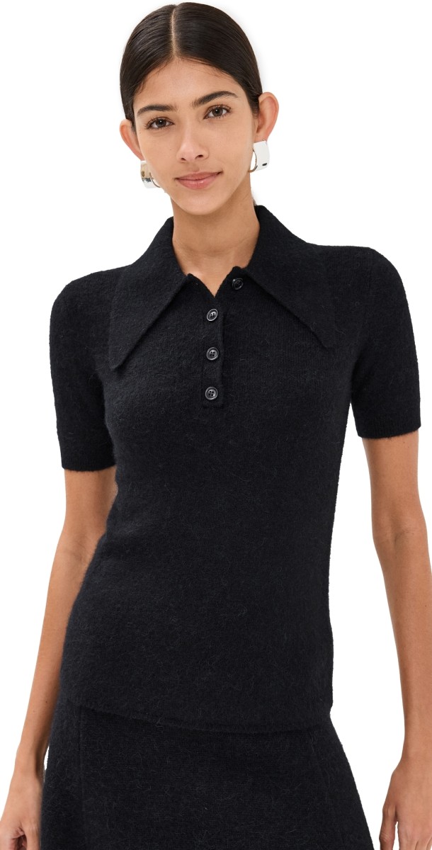 JoosTricot Short Sleeve Polo Black Mix