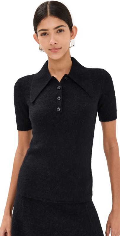 JoosTricot Short Sleeve Polo Black Mix